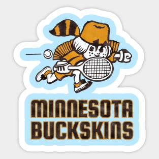 Defunct Minnesota Buckskins World Team Tennis 1974 Sticker